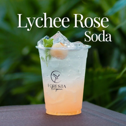 ลิ้นจี่กุหลาบโซดา