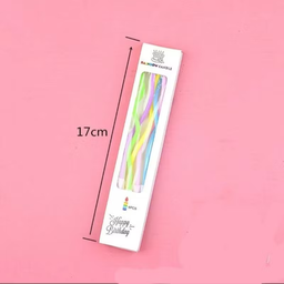 เทียนเกลียว สีพาสเทล