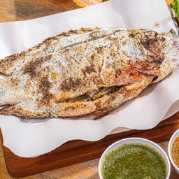 ปลาเผาตัวเดียว น้ำจิ้ม 2 สูตร