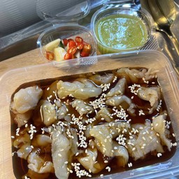 แมงกะพรุนดองซีอิ้วเกาหลีพร้อมน้ำจิ้ม 15 ชิ้น150