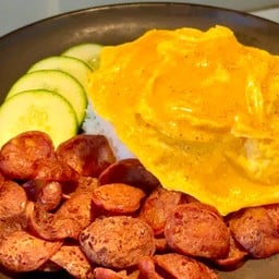 ข้าวกุนเชียงทอดสูตรโบราณ+ไข่ข้นฉ่ำๆ