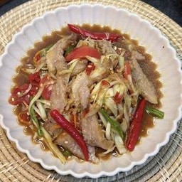 ตำคอหมูย่าง
