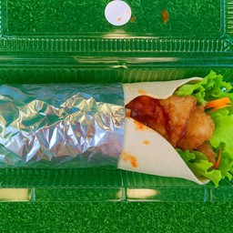 แร็พ สลัดไก่ทอด (ซอสบาร์บีคิว)
