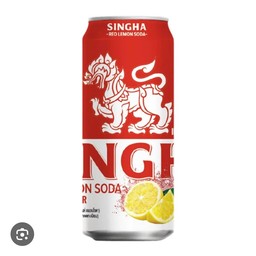 Singha เรดเลมอนโซดา (กระป๋อง) 330ml.