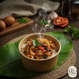 ข้าวหอยลายผัดพริกเผา (หอยลาย)