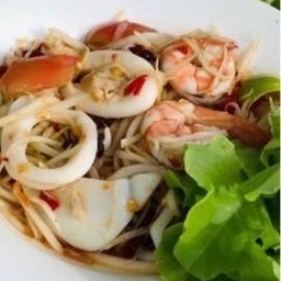 ตำทะเล(ลวกสุก)