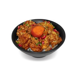 ข้าวหน้าไก่กรอบฮอต (ข้าวญี่ปุ่น)