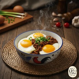 ข้าวหน้าไข่ระเบิดคูณสาม