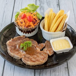 สเต๊กเนื้อ ริบอาย (160 กรัม)