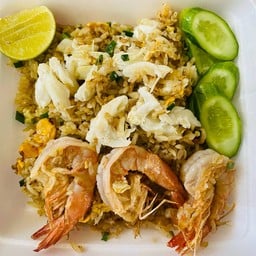 ข้าวผัดปู+กุ้ง