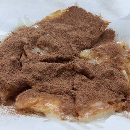 โรตีโอวัลติน+ไข่(ม้วนกระดาษ)