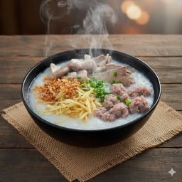 โจ๊กหมู+ตับ+ไส้