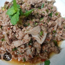 ลาบเนื้อสุก