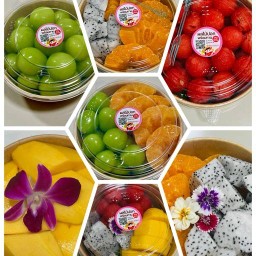 ผลไม้ปอกพร้อมทาน & กรีกโยเกิร์ต Oly only