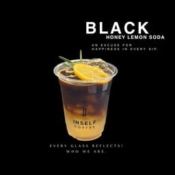 Black honey lemon soda(อเมริกาโน่น้ำผึ้งมะนาวโซดา)
