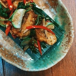 ปลากะพงผัดฉ่า