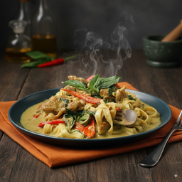 เส้นข้าวซอยแกงเขียวหวาน