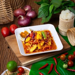 ตำข้าวโพดไข่เค็ม