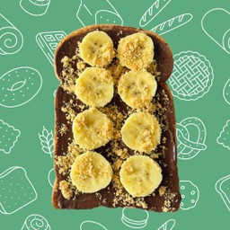 ขนมปังปิ้งนูเทลล่ากล้วยหอมครัมเบิล