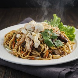 ผัดหมี่ฮ่องกงเนื้อปู