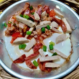 ไข่กระทะ (อีสาน) ทรงเครื่อง