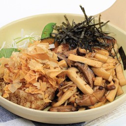 เต้าหู้สเต็กเห็ดผัดเนย