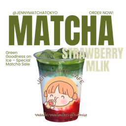 Matcha Strawberry Milk -มัทฉะนมสตอเบอร์รี่