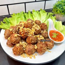 หมูวุ้นเส้นทอดกระเทียม