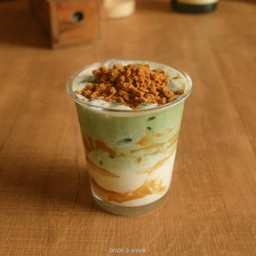 Matcha Biscoff Latte