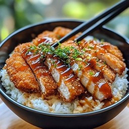 ข้าวหน้าไก่กรอบ ซอสเทอริยากิ ท๊อปปิ้งผักสลัดรวม