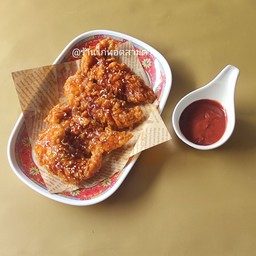 ไก่ทอดสามดาว&ข้าวหน้าไก่ทอดซอสเกาหลี-ไทย