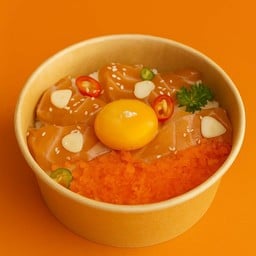 ข้าวหน้าแซลม่อนดอง /จิ้ม