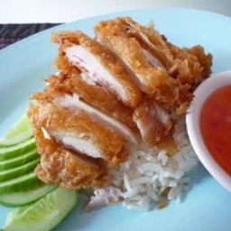 ข้าวมันไก่ทอด