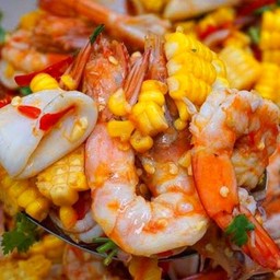 ตำข้าวโพดกุ้งสด/ทะเล