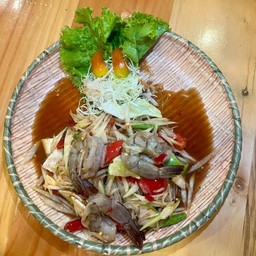 ตำกุ้งสุก/กุ้งสด