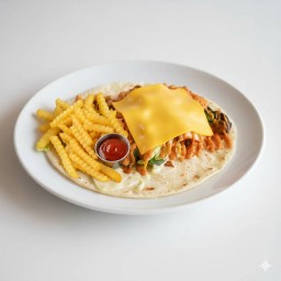 เคบับไก่+เฟรนฟราย+ชีส