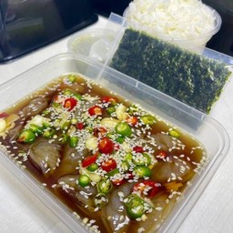 SET กุ้งดองซีอิ๊วเกาหลี M  +ข้าว+สาหร่าย