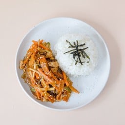 88 จับเชบับ 잡채밥 (ข้าวหน้าผัดวุ้นเส้นเกาหลี)