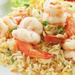 ข้าวผัดกุ้งจานใหญ่