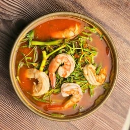แกงส้มกุ้งผักกระเฉด