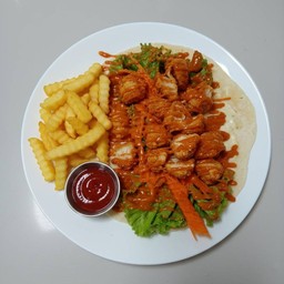 เคบับไก่ป๊อป+เฟรนฟราย