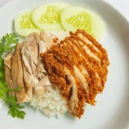 ข้าวมันไก่ผสม