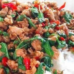 ข้าวกะเพราหมูสับ