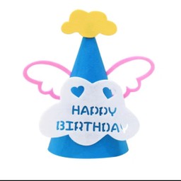 หมวกปาร์ตี้ติดปีกฟ้า