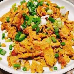 ไข่เจียวหอยลายราดข้าว