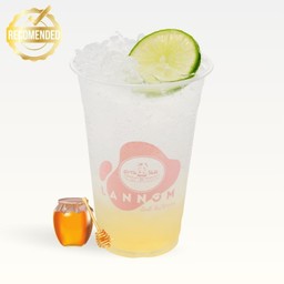 น้ำผึ้งมะนาวโซดา - Iced honey soda with lime