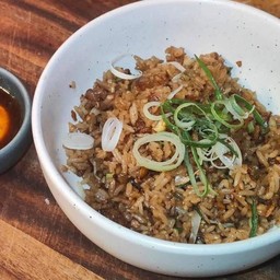 AUS2 ข้าวผัดมันเนื้อวากิว wagyu beef fat fried rice