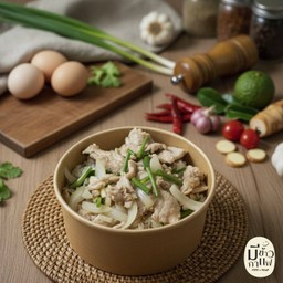 ข้าวหน้าหมูนุ่มผัดน้ำมันหอย