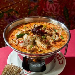 ต้มยำปลากระพง (น้ำข้น)