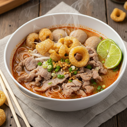 ก๋วยเตี๋ยวต้มยำหมูมะนาว